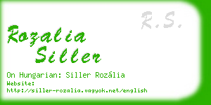rozalia siller business card
