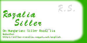 rozalia siller business card